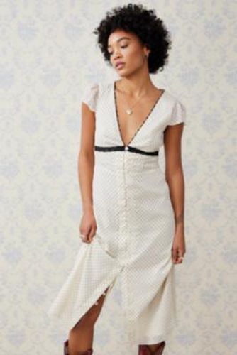 Megan Midi Dress - Cream 2XS at Urban Outfitters - Kimchi Blue - Modalova