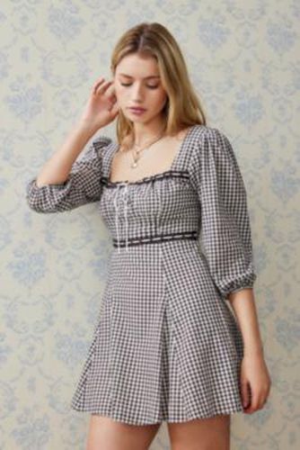 Crysta Gingham Mini Dress - 2XS at Urban Outfitters - Kimchi Blue - Modalova