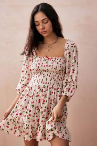 Lucia Cherry Print Mini Dress - 2XS at Urban Outfitters - Kimchi Blue - Modalova