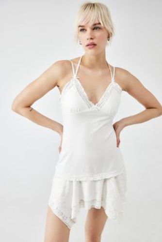 Rue Halterneck Mini Dress - White 2XS at Urban Outfitters - BDG - Modalova
