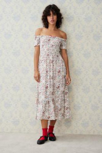 Meadow Picnic Floral Midi Dress - 2XS at Urban Outfitters - Kimchi Blue - Modalova