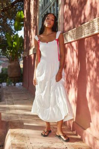 Felicity Midi Dress - White 2XS at Urban Outfitters - Kimchi Blue - Modalova