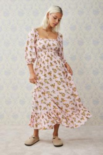 Lucia Floral Maxi Dress - Pink 2XS at Urban Outfitters - Kimchi Blue - Modalova