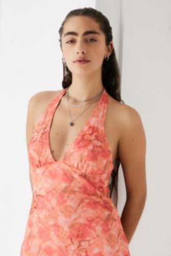 Rosalie Embellished Midi Dress - Peach 2XS at Urban Outfitters - Light Before Dark - Modalova