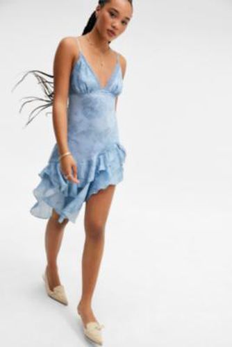 Kimchi Tasha Satin Asymmetric Midi Dress - XS at Urban Outfitters - Kimchi Blue - Modalova