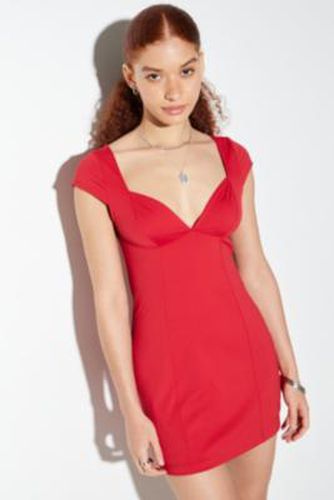 Greta Sweetheart Mini Dress - Red 2XS at Urban Outfitters - Silence + Noise - Modalova