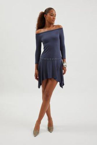 Lorena Mini Dress - Grey XS at Urban Outfitters - Silence + Noise - Modalova