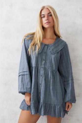 Eydie Check Mini Dress - Blue 2XS at Urban Outfitters - Kimchi Blue - Modalova