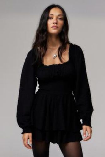 Rosie Playsuit - Black XS at Urban Outfitters - Kimchi Blue - Modalova