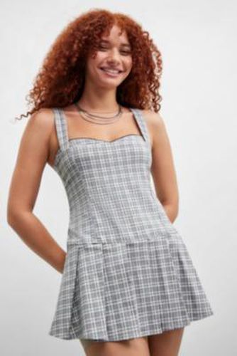 Garnet Check Playsuit - 2XS at Urban Outfitters - Silence + Noise - Modalova