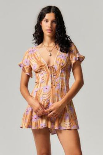 Thalia Playsuit - Pink 2XS at Urban Outfitters - Kimchi Blue - Modalova