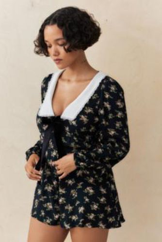 Lucine Floral Playsuit - Black 2XS at Urban Outfitters - Kimchi Blue - Modalova