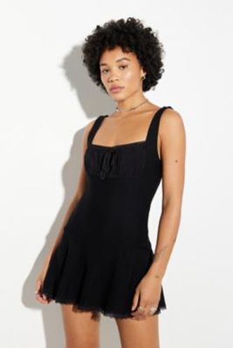 Drop Waist Ponte Playsuit - Black L at Urban Outfitters - Silence + Noise - Modalova