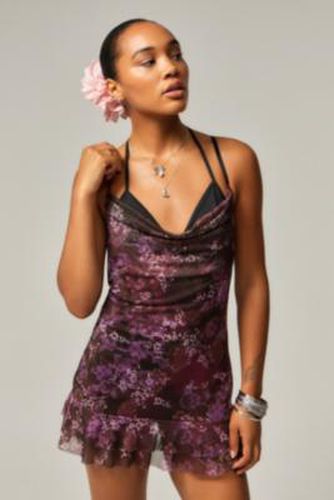 UO Frankie Double Layer Playsuit - Purple 2XS at - Urban Outfitters - Modalova