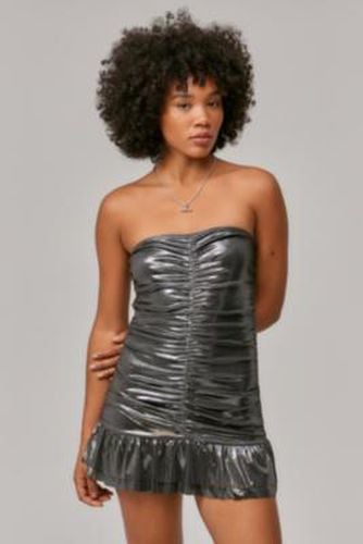 Metallic Ruched Playsuit - S at Urban Outfitters - Silence + Noise - Modalova