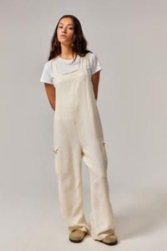 UO Ash Linen Jumpsuit - Ivory 2XS at - Urban Outfitters - Modalova