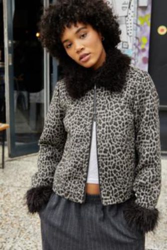 Mikey Faux Fur Jacket - 2XS at Urban Outfitters - Silence + Noise - Modalova