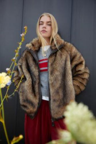 Iets frans. Wade Faux Fur Coat Jacket - 2XS at Urban Outfitters - iets frans... - Modalova