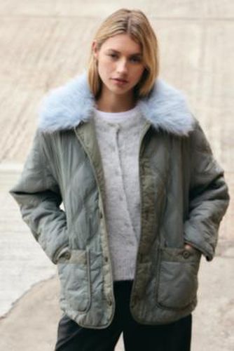 Faux Fur Collar Liner Coat Jacket - XS at Urban Outfitters - Kimchi Blue - Modalova