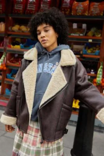 Ella Oversized Aviator Jacket - M at Urban Outfitters - BDG - Modalova