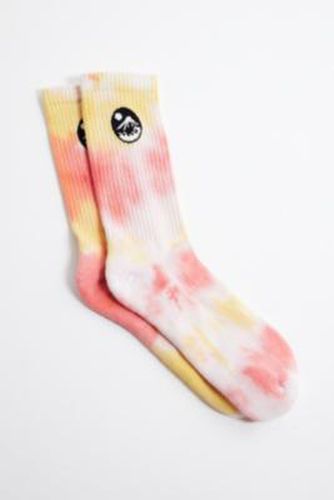 UO Tie-Dye Mount Fuji Socks at - Urban Outfitters - Modalova