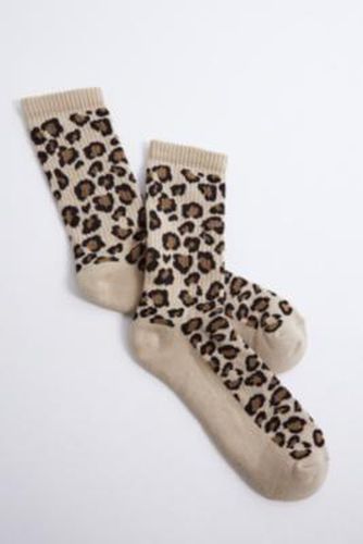 Leopard Print Socks - Brown at - Urban Outfitters - Modalova