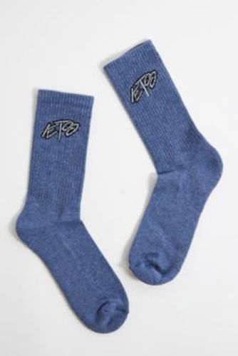 Iets frans. Blue Script Socks - Blue at Urban Outfitters - iets frans... - Modalova
