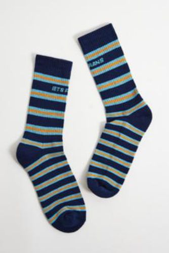 Iets frans. Blue & Orange Stripe Socks - Blue at Urban Outfitters - iets frans... - Modalova