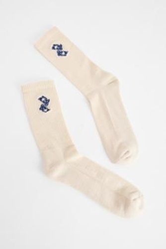 UO Ecru Koi Embroidered Socks - at - Urban Outfitters - Modalova