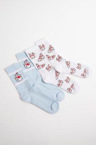 UO Snowman Socks 2-Pack at - Urban Outfitters - Modalova