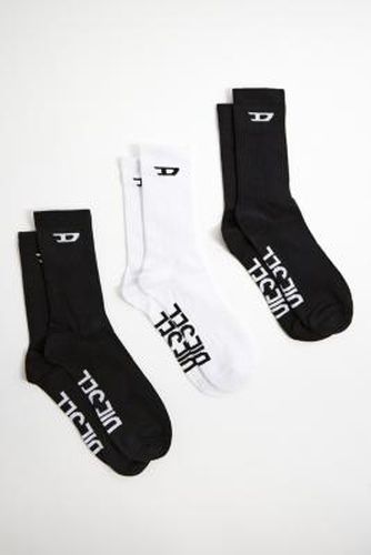 Black & White Skm-Trops Socks 3-Pack at Urban Outfitters - Diesel - Modalova