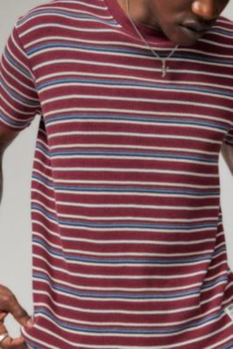 Waffle Stripe Tee - Red XS at Urban Outfitters - BDG - Modalova