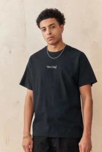 UO Solid Black Yes Chef T-Shirt - Black XS at - Urban Outfitters - Modalova