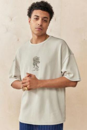 UO Exclusive Dragon Soul Waffle T-Shirt - Ivory S at Urban Outfitters - Ed Hardy - Modalova