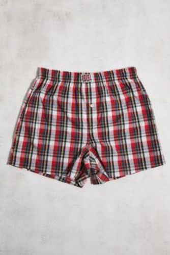 Red Tartan Boxer Shorts - Red S/M at Urban Outfitters - Jaded London - Modalova