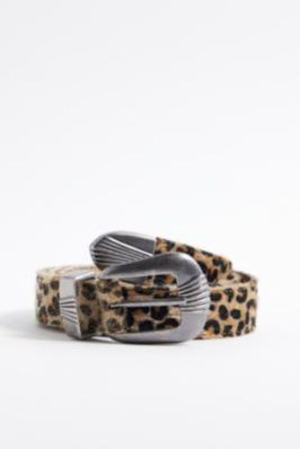 UO Leopard Print Buckle Belt S/M at - Urban Outfitters - Modalova