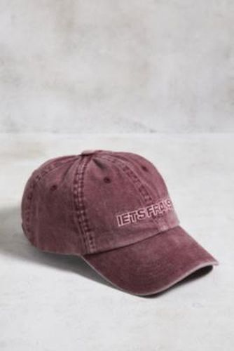 Iets frans. Washed Pink Big Embroidered Baseball Cap - Pink at Urban Outfitters - iets frans... - Modalova
