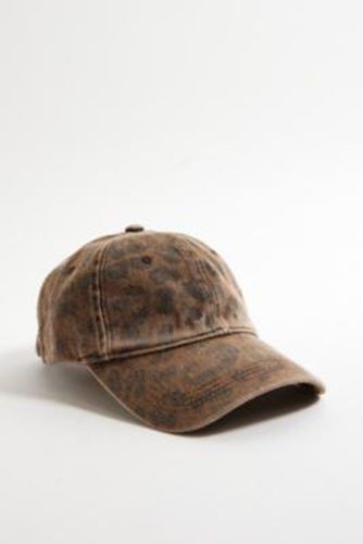 UO Leopard Print Cap - Brown at - Urban Outfitters - Modalova