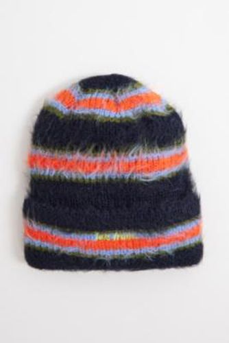 Iets frans. Orange Stripe Eyelash Knit Beanie - Orange at Urban Outfitters - iets frans... - Modalova