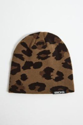 Leopard Skull Beanie - at Urban Outfitters - BDG - Modalova