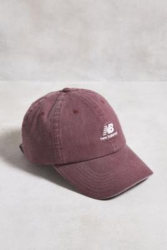 Washed Embroidered Cap - Maroon at Urban Outfitters - New Balance - Modalova