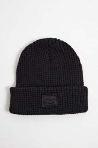 Waffle Knit Beanie - Black at Urban Outfitters - New Balance - Modalova