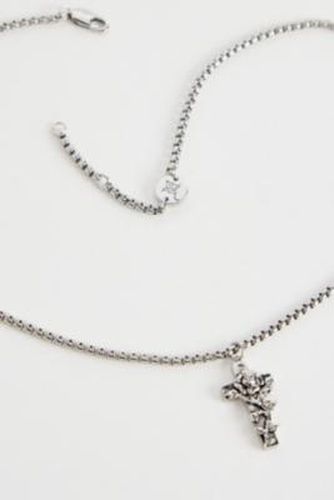 Cross Rose Chain Pendant Necklace - at Urban Outfitters - Ed Hardy - Modalova