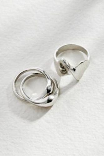 Twist Rings 2-Pack - S at Urban Outfitters - Silence + Noise - Modalova