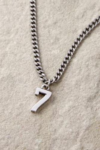 Lucky Number 7 Pendant - Silver at Urban Outfitters - Silence + Noise - Modalova
