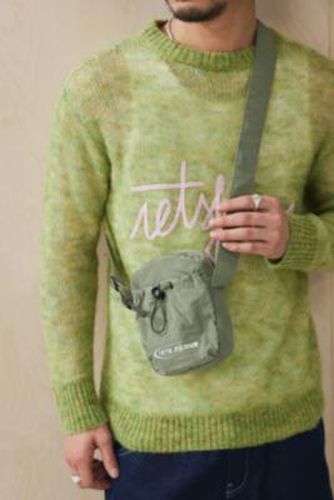 Iets frans. Green Crinkle Grid Crossbody Bag - Green at Urban Outfitters - iets frans... - Modalova