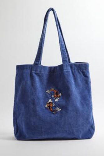 UO Blue Koi Corduroy Tote Bag - Blue ALL at - Urban Outfitters - Modalova