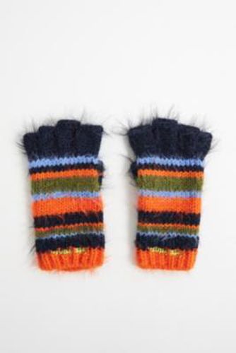 Iets frans. Stripe Fingerless Gloves - Orange at Urban Outfitters - iets frans... - Modalova