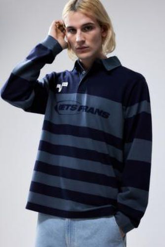 Iets frans. Blue Stripe Rugby Shirt - Blue M at Urban Outfitters - iets frans... - Modalova