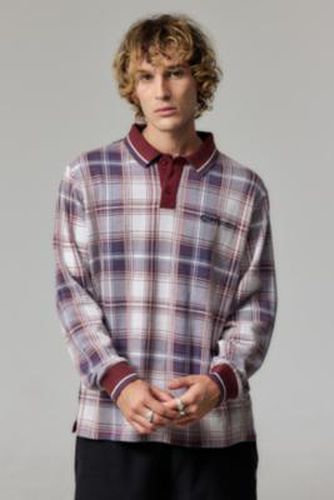 Iets frans. Burgundy Check Polo Shirt - Cream XS at Urban Outfitters - iets frans... - Modalova